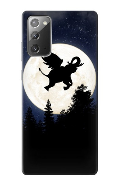 S3323 Flying Elephant Full Moon Night Case Cover Custodia per Samsung Galaxy Note 20