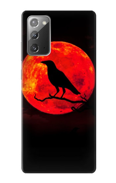 S3328 Crow Red Moon Case Cover Custodia per Samsung Galaxy Note 20