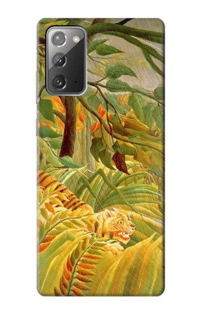 S3344 Henri Rousseau Tiger in a Tropical Storm Case Cover Custodia per Samsung Galaxy Note 20