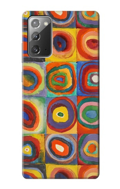 S3409 Squares Concentric Circles Case Cover Custodia per Samsung Galaxy Note 20