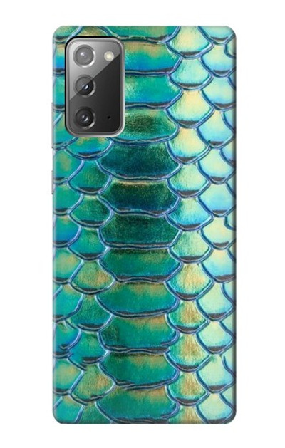 S3414 Green Snake Scale Graphic Print Case Cover Custodia per Samsung Galaxy Note 20