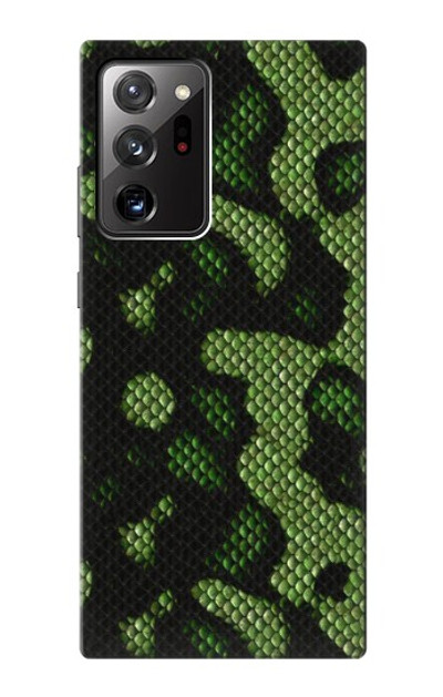 S2877 Green Snake Skin Graphic Printed Case Cover Custodia per Samsung Galaxy Note 20 Ultra, Ultra 5G