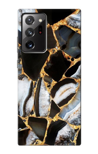 S3419 Gold Marble Graphic Print Case Cover Custodia per Samsung Galaxy Note 20 Ultra, Ultra 5G