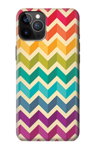 S2362 Rainbow Colorful Shavron Zig Zag Pattern Case Cover Custodia per iPhone 12, iPhone 12 Pro