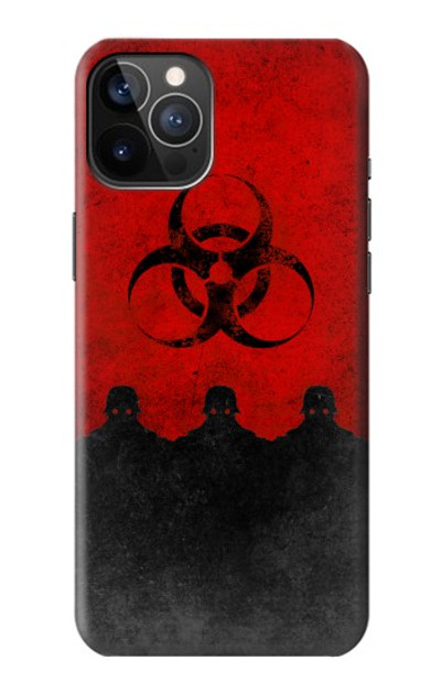 S2917 Biohazards Virus Red Alert Case Cover Custodia per iPhone 12, iPhone 12 Pro