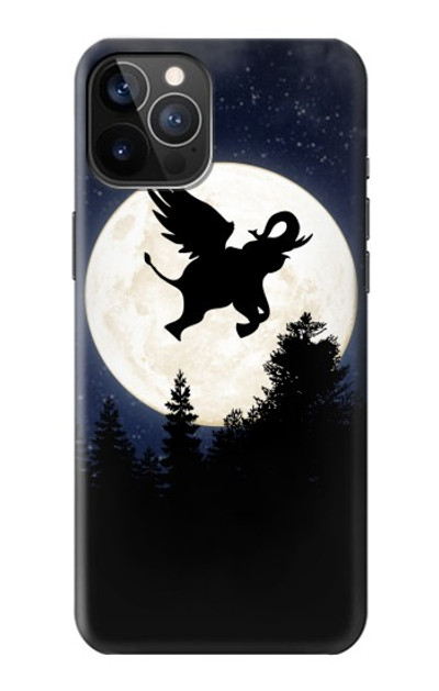 S3323 Flying Elephant Full Moon Night Case Cover Custodia per iPhone 12, iPhone 12 Pro