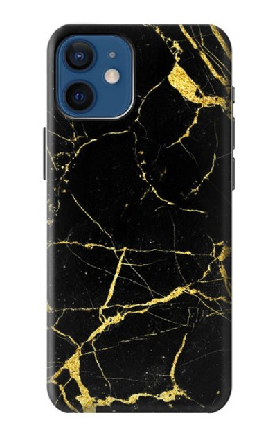 S2896 Gold Marble Graphic Printed Case Cover Custodia per iPhone 12 mini