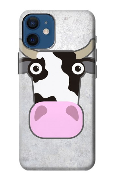 S3257 Cow Cartoon Case Cover Custodia per iPhone 12 mini