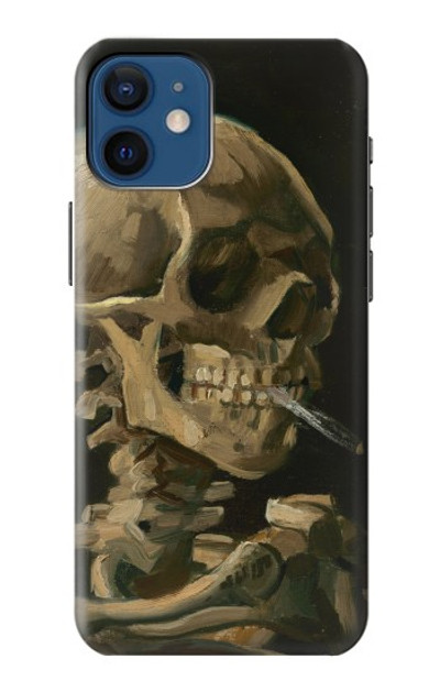 S3358 Vincent Van Gogh Skeleton Cigarette Case Cover Custodia per iPhone 12 mini