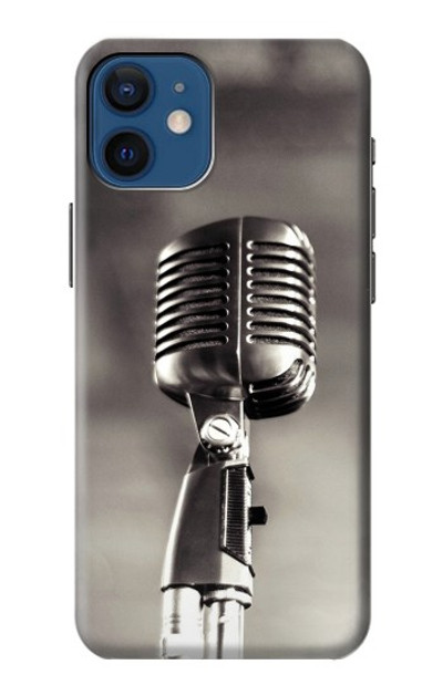 S3495 Vintage Microphone Case Cover Custodia per iPhone 12 mini