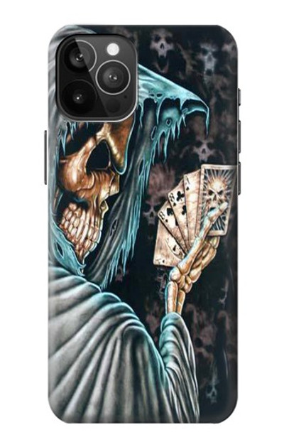 S0748 Grim Reaper Death Poker Case Cover Custodia per iPhone 12 Pro Max