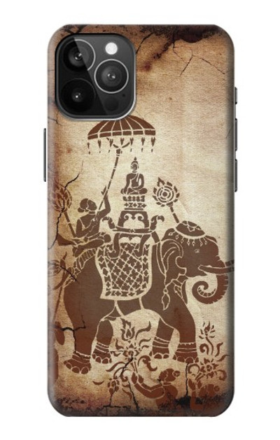 S2102 Thai Art Buddha on Elephant Case Cover Custodia per iPhone 12 Pro Max