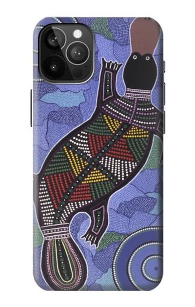 S3387 Platypus Australian Aboriginal Art Case Cover Custodia per iPhone 12 Pro Max