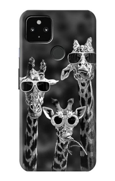 S2327 Giraffes With Sunglasses Case Cover Custodia per Google Pixel 4a 5G