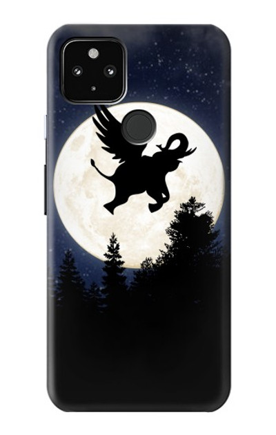 S3323 Flying Elephant Full Moon Night Case Cover Custodia per Google Pixel 4a 5G