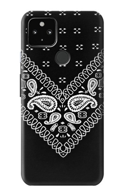 S3363 Bandana Black Pattern Case Cover Custodia per Google Pixel 4a 5G