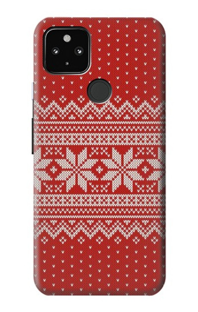 S3384 Winter Seamless Knitting Pattern Case Cover Custodia per Google Pixel 4a 5G