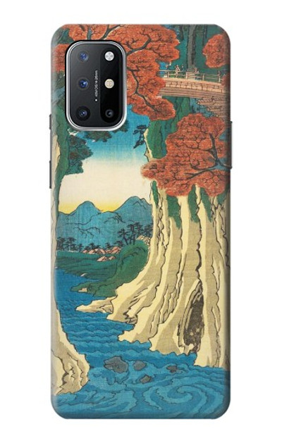 S3348 Utagawa Hiroshige The Monkey Bridge Case Cover Custodia per OnePlus 8T