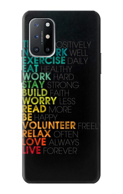 S3523 Think Positive Words Quotes Case Cover Custodia per OnePlus 8T