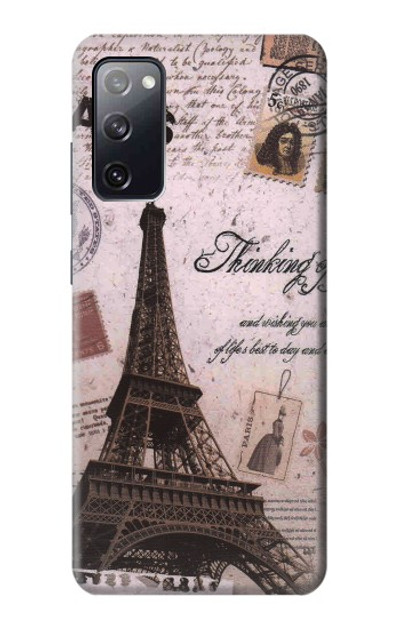 S2211 Paris Postcard Eiffel Tower Case Cover Custodia per Samsung Galaxy S20 FE