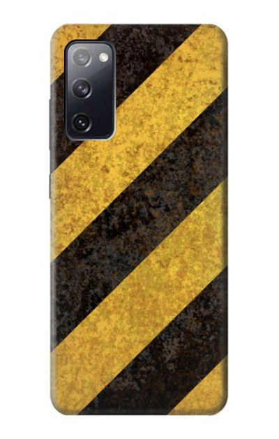 S2231 Yellow and Black Line Hazard Striped Case Cover Custodia per Samsung Galaxy S20 FE