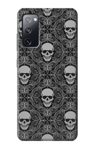S2371 Skull Vintage Monochrome Pattern Case Cover Custodia per Samsung Galaxy S20 FE