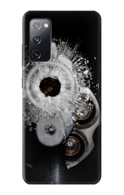 S2387 Gun Bullet Hole Glass Case Cover Custodia per Samsung Galaxy S20 FE