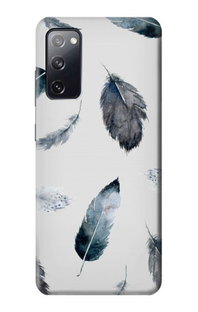 S3085 Feather Paint Pattern Case Cover Custodia per Samsung Galaxy S20 FE