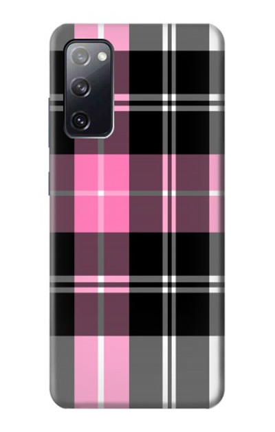 S3091 Pink Plaid Pattern Case Cover Custodia per Samsung Galaxy S20 FE