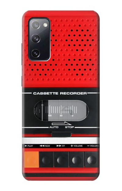 S3204 Red Cassette Recorder Graphic Case Cover Custodia per Samsung Galaxy S20 FE