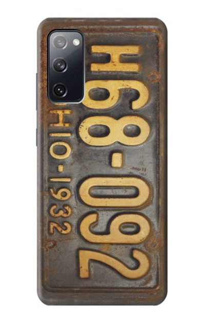 S3228 Vintage Car License Plate Case Cover Custodia per Samsung Galaxy S20 FE