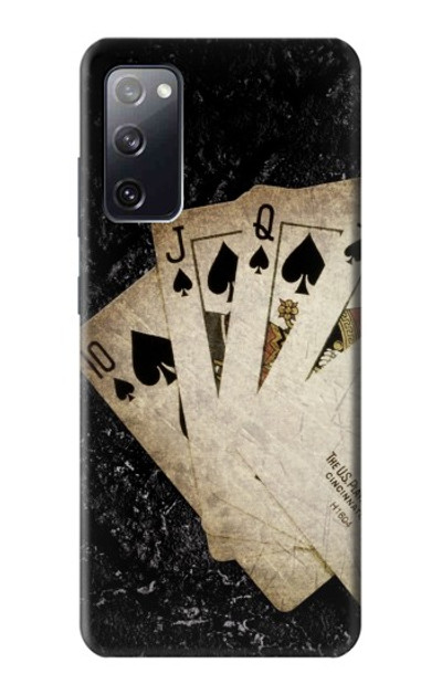 S3231 Vintage Royal Straight Flush Cards Case Cover Custodia per Samsung Galaxy S20 FE