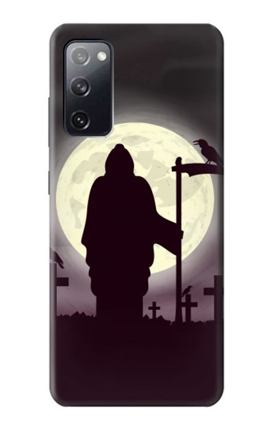 S3262 Grim Reaper Night Moon Cemetery Case Cover Custodia per Samsung Galaxy S20 FE