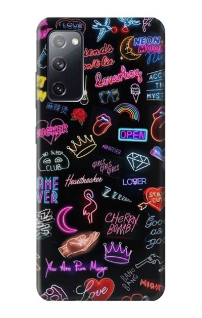 S3433 Vintage Neon Graphic Case Cover Custodia per Samsung Galaxy S20 FE