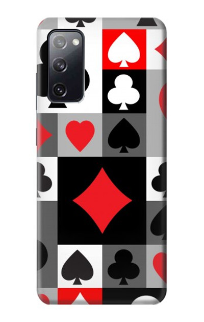S3463 Poker Card Suit Case Cover Custodia per Samsung Galaxy S20 FE