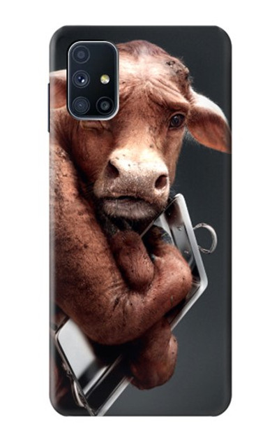 S1271 Crazy Cow Case Cover Custodia per Samsung Galaxy M51
