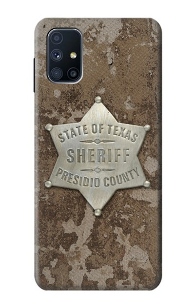 S2868 Texas Presidio County Sheriff Badge Case Cover Custodia per Samsung Galaxy M51