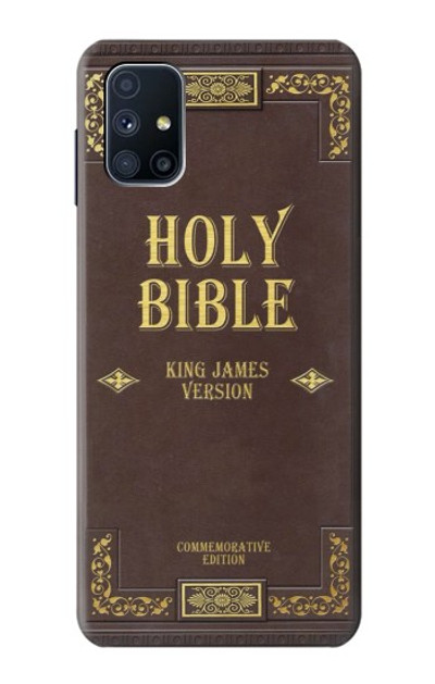 S2889 Holy Bible Cover King James Version Case Cover Custodia per Samsung Galaxy M51