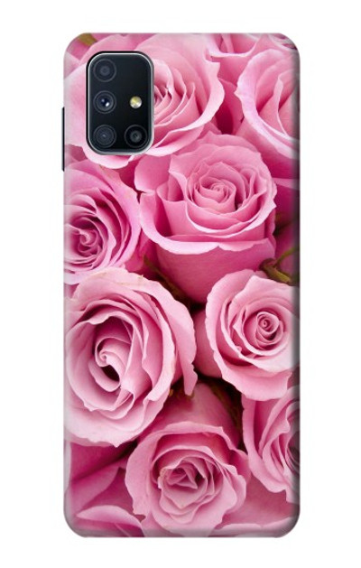 S2943 Pink Rose Case Cover Custodia per Samsung Galaxy M51