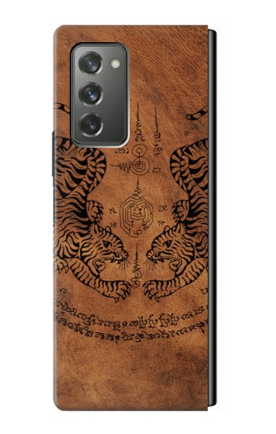 S3209 Sak Yant Twin Tiger Case Cover Custodia per Samsung Galaxy Z Fold2 5G