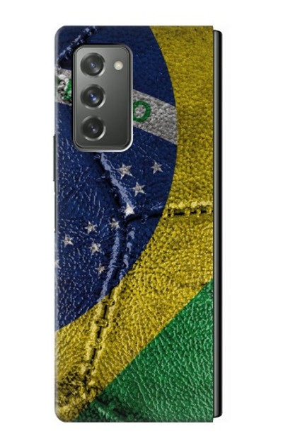 S3297 Brazil Flag Vintage Football Graphic Case Cover Custodia per Samsung Galaxy Z Fold2 5G