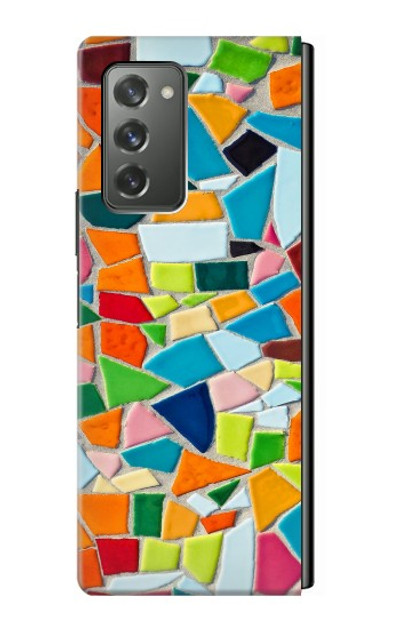 S3391 Abstract Art Mosaic Tiles Graphic Case Cover Custodia per Samsung Galaxy Z Fold2 5G