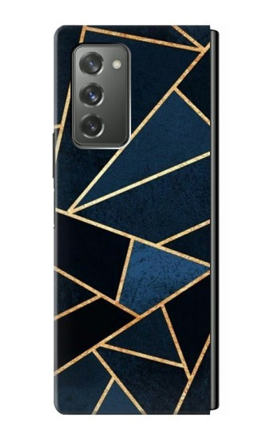 S3479 Navy Blue Graphic Art Case Cover Custodia per Samsung Galaxy Z Fold2 5G