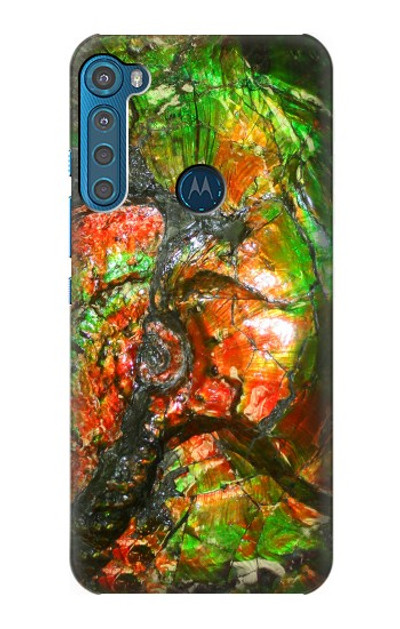 S2694 Ammonite Fossil Case Cover Custodia per Motorola One Fusion+