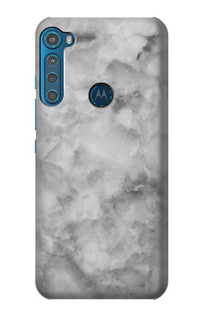 S2845 Gray Marble Texture Case Cover Custodia per Motorola One Fusion+