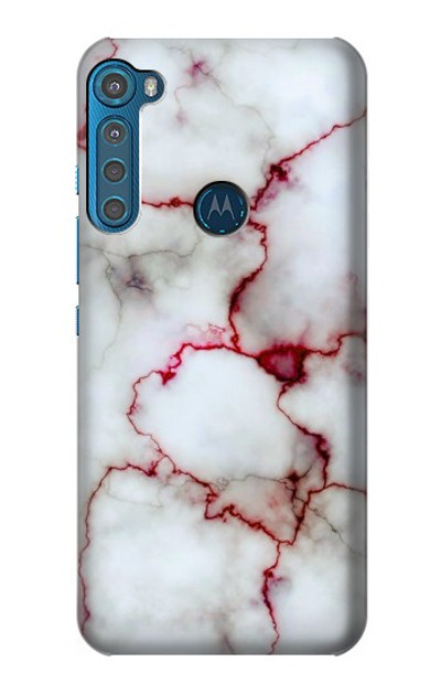 S2920 Bloody Marble Case Cover Custodia per Motorola One Fusion+