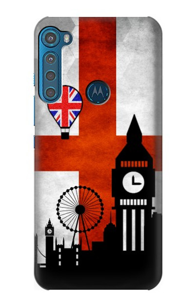 S2979 England Football Soccer Case Cover Custodia per Motorola One Fusion+