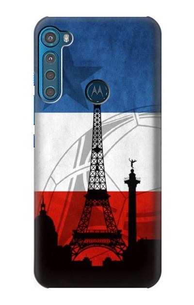 S2980 France Football Soccer Case Cover Custodia per Motorola One Fusion+