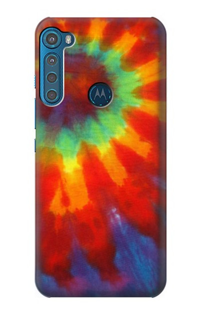 S2985 Colorful Tie Dye Texture Case Cover Custodia per Motorola One Fusion+