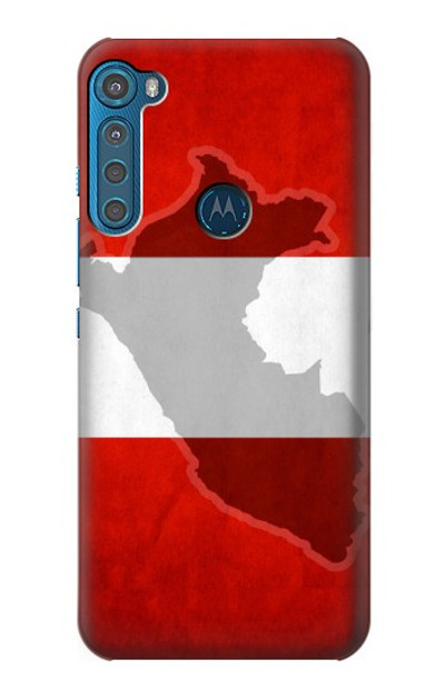 S3018 Peru Flag Case Cover Custodia per Motorola One Fusion+